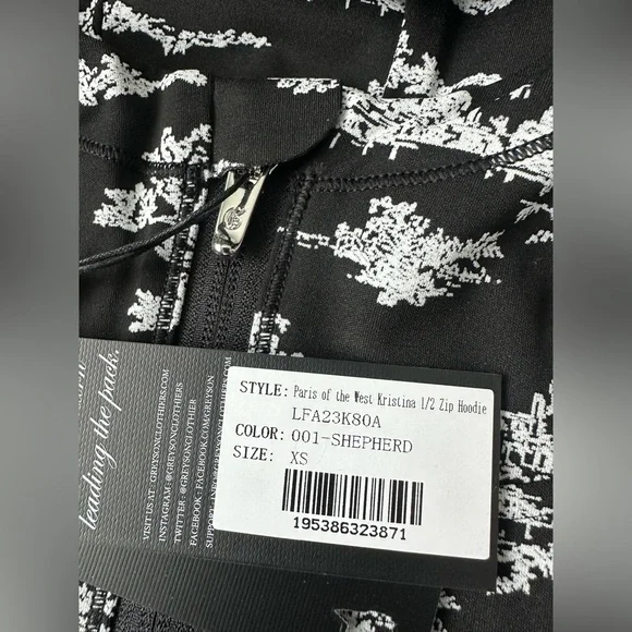 Greyson Paris Of The West Kristina Half-Zip Hoodie Shirt - Picture 9 of 12